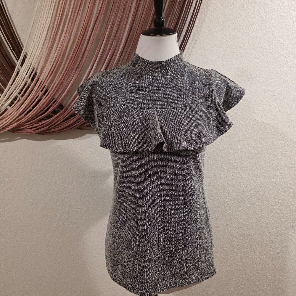 Banana Republic Tweed Ruffle Tank Top Sz S